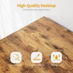 CubiCubi 120cm Computer Desk with Storage Shelves