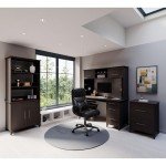 Realspace® Fennington Black Leather High-Back Chair