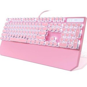 Camiysn Retro Pink Mechanical Gaming Keyboard