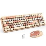 MOFII Retro Wireless Keyboard and Mouse Combo