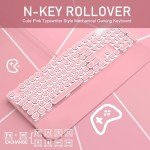 Camiysn Retro Pink Mechanical Gaming Keyboard