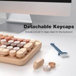 MOFII Retro Wireless Keyboard and Mouse Combo