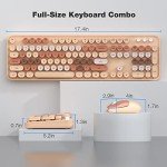 MOFII Retro Wireless Keyboard and Mouse Combo