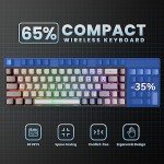 Compact Wireless Gaming Keyboard with Backlight