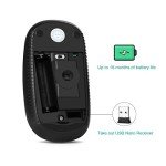 VssoPlor 2.4G Wireless Slim Mouse - Black