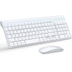 TopMate Wireless Keyboard and Mouse Combo - White