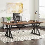 Tribesigns 70.8-Inch Modern Executive Office Desk