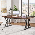 Tribesigns 70.8-Inch Modern Executive Office Desk