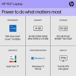 HP 15.6" i7 Laptop with 16GB RAM & 512GB SSD