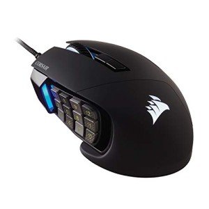 Corsair Scimitar RGB Elite Gaming Mouse, Black