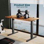 SMUG Electric Adjustable Standing Desk, 40x24 Inch