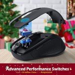Wireless Ergonomic Mouse D-09 with 2400 DPI