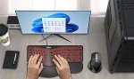 Arteck Ergonomic Split Keyboard with Backlit Colors