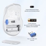 TECKNET Wireless Ergonomic Mouse with 6 Buttons