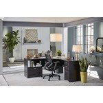 Realspace® Magellan 71"W L-Shaped Desk - Espresso