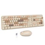Colorful Wireless Keyboard and Mouse Combo Set
