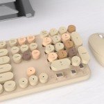 Colorful Wireless Keyboard and Mouse Combo Set
