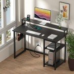 GreenForest Compact Desk with USB and Power Outlet
