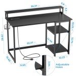 GreenForest Compact Desk with USB and Power Outlet