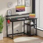 GreenForest Compact Desk with USB and Power Outlet
