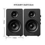 Sanyun SW208 Bluetooth 5.0 Bookshelf Speakers - Pair