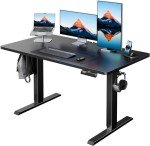 HUANUO Adjustable Electric Standing Desk, 121.9 x 61 cm