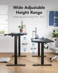 HUANUO Adjustable Electric Standing Desk, 121.9 x 61 cm