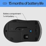 HP X3000 G3 Wireless Mouse - Black, 1600 DPI