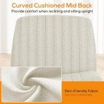 DUMOS Comfy Adjustable Armless Office Chair