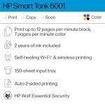 HP Smart Tank 6001 Wireless All-in-One Printer