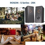 ROSON Compact Stereo Speakers with Headphone Jack