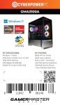 CyberPowerPC Gamer Master Ryzen 5 Gaming PC