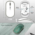 Silent Wireless Mouse with Adjustable DPI Levels