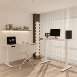 Height Adjustable Electric Standing Desk with Wheels
