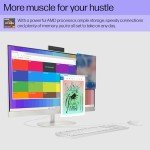 HP 27" All-in-One Desktop PC, Ryzen 7, 32GB RAM