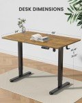 ErGear Adjustable Height Standing Desk - Vintage Brown