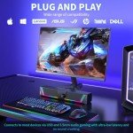 OFFSIR RGB Wired SoundBar Speakers for PC
