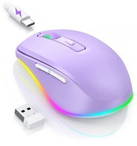 Rechargeable Wireless Mouse Jiggler with LED Light