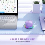 Rechargeable Wireless Mouse Jiggler with LED Light