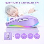 Rechargeable Wireless Mouse Jiggler with LED Light