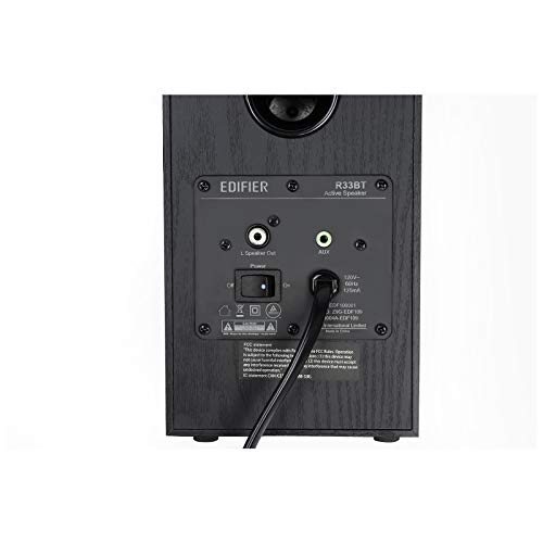 Edifier R33BT Active Bluetooth Bookshelf Speakers, Black