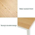 ZINUS Jennifer 55-Inch White Frame Computer Desk