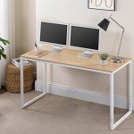 ZINUS Jennifer 55-Inch White Frame Computer Desk