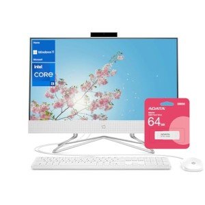 HP 24" All-in-One PC Bundle with 64GB Flash Drive
