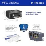 Brother MFC-J1010DW Wireless Color All-in-One Printer