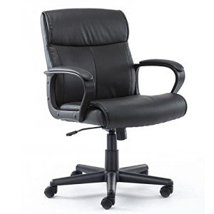 Mid-Back Adjustable Office Chair with Armrests