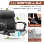 Mid-Back Adjustable Office Chair with Armrests