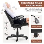 Mid-Back Adjustable Office Chair with Armrests