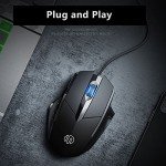 Censprin Silent Click Wired Optical Mouse