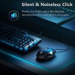 Censprin Silent Click Wired Optical Mouse